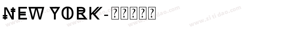 New York字体转换